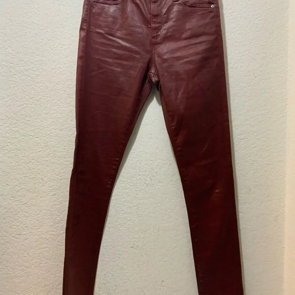 Adriano Goldschmied AG Jeans The Farrah Skinny high rise red size 24R
